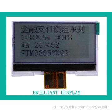 Stn Yellow-Green Transmissive LCD Display Module with Orange Backlight, RoHS Approved (VTM88858X02)